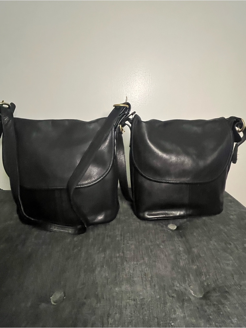 Lot of 2 vintage Coach bags
